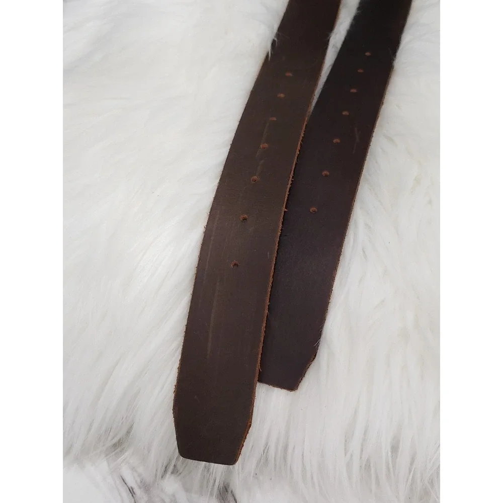 NEW LOT 2 SIZE 30 American Eagle Outfitters Mens Brown Leather Belt y2k surfer